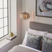 Endon 98044 Delphine 1lt Pendant Silver leaf 10W LED E27 (Required) - westbasedirect.com