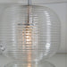 Endon 98086 Westcombe 2lt Table Ribbed bubble glass & vintage white fabric 10W LED E27 & 7W LED E14 (Required) - westbasedirect.com