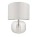 Endon 98086 Westcombe 2lt Table Ribbed bubble glass & vintage white fabric 10W LED E27 & 7W LED E14 (Required) - westbasedirect.com