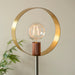 Endon 98095 Hoop 1lt Floor Brushed brass, nickel & copper plate 10W LED E27 (Required) - westbasedirect.com