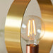 Endon 98095 Hoop 1lt Floor Brushed brass, nickel & copper plate 10W LED E27 (Required) - westbasedirect.com