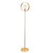 Endon 98095 Hoop 1lt Floor Brushed brass, nickel & copper plate 10W LED E27 (Required) - westbasedirect.com