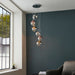 Endon 98113 Paloma 6lt Pendant Chrome plate with chrome, copper, gold & clear glass 6 x 3W LED G9 (Required) - westbasedirect.com