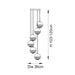 Endon 98113 Paloma 6lt Pendant Chrome plate with chrome, copper, gold & clear glass 6 x 3W LED G9 (Required) - westbasedirect.com