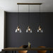 Endon 98114 Hansen 3lt Pendant Antique brass plate & clear glass 3 x 10W LED E27 (Required) - westbasedirect.com