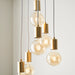 Endon 98136 Studio 6lt Pendant Soft gold paint 6 x 10W LED E27 (Required) - westbasedirect.com