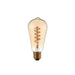 Endon 98144 Twist 1lt Accessory Amber glass 4W LED E27 Warm White - westbasedirect.com