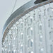 Endon 98150 Liliana 1lt Pendant Chrome plate & clear crystal glass 19.67W LED (SMD 2835) Warm White - westbasedirect.com