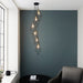 Endon 98151 Jaxon 6lt Pendant Matt black & gold effect plate 6 x 6W LED E14 (Required) - westbasedirect.com