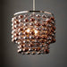 Endon 98152 Esme 3lt Pendant Chrome plated with grey tinted, chrome & copper plated glass  3 x 6W LED E14 (Required) - westbasedirect.com