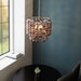 Endon 98152 Esme 3lt Pendant Chrome plated with grey tinted, chrome & copper plated glass  3 x 6W LED E14 (Required) - westbasedirect.com