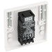 BG 981 White Square Edge 2-Way Single Trailing Edge Dimmer Push On/Off - westbasedirect.com