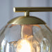 Endon 98271 Dimple 1lt Floor Satin brass plate & champagne lustre glass 10W LED E27 (Required) - westbasedirect.com