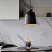 Endon 98424 Lazenby 1lt Pendant Matt black & aged pewter paint 10W LED E27 (Required) - westbasedirect.com