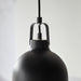 Endon 98424 Lazenby 1lt Pendant Matt black & aged pewter paint 10W LED E27 (Required) - westbasedirect.com