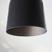 Endon 98424 Lazenby 1lt Pendant Matt black & aged pewter paint 10W LED E27 (Required) - westbasedirect.com