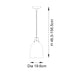 Endon 98424 Lazenby 1lt Pendant Matt black & aged pewter paint 10W LED E27 (Required) - westbasedirect.com