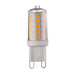 Saxby 98432 G9 LED SMD 320LM Dimmable 3.2W Clear & gloss white pc 3.2W LED G9 Warm White - westbasedirect.com