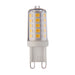 Saxby 98433 G9 LED SMD 320LM Dimmable 3.2W Clear & gloss white pc 3.2W LED G9 Cool White - westbasedirect.com