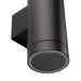 Saxby 98438 Palin XL IP44 7W Textured black paint & clear glass 2 x 7W LED GU10 (Required) - westbasedirect.com