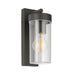 Saxby 98439 Hayden wall IP44 15W Anthracite grey & clear pc 15W LED E27 (Required) - westbasedirect.com