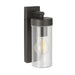 Saxby 98439 Hayden wall IP44 15W Anthracite grey & clear pc 15W LED E27 (Required) - westbasedirect.com