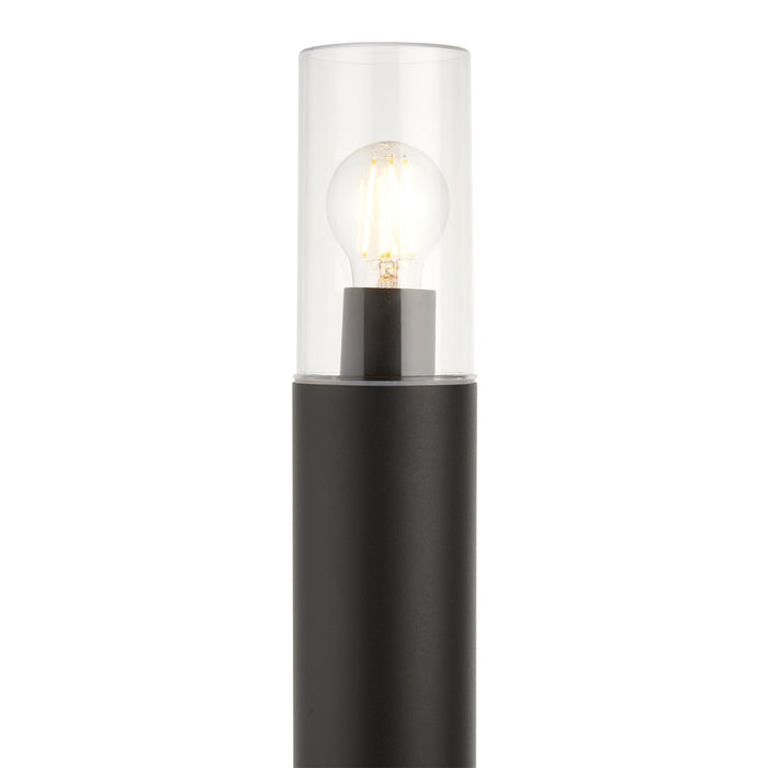 Saxby 98440 Hayden bollard IP44 15W Anthracite grey & clear pc 15W LED E27 (Required) - westbasedirect.com