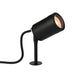 Saxby 98442 Odyssey spike IP65 7W Satin black paint & clear glass 7W LED GU10 (Required) - westbasedirect.com