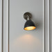 Endon 98560 Franklin 1lt Wall Aged pewter plate & matt black paint 7W LED E14 (Required) - westbasedirect.com