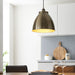 Endon 98744 Franklin 1lt Pendant Antique brass plate 10W LED E27 (Required) - westbasedirect.com