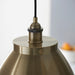 Endon 98744 Franklin 1lt Pendant Antique brass plate 10W LED E27 (Required) - westbasedirect.com