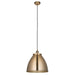 Endon 98744 Franklin 1lt Pendant Antique brass plate 10W LED E27 (Required) - westbasedirect.com