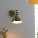 Endon 98746 Franklin 1lt Wall Antique brass plate 7W LED E14 (Required) - westbasedirect.com