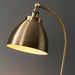 Endon 98748 Franklin 1lt Floor Antique brass plate & matt black paint 10W LED E27 (Required) - westbasedirect.com