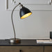 Endon 98752 Franklin 1lt Table Aged pewter plate & matt black paint 7W LED E14 (Required) - westbasedirect.com