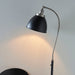 Endon 98753 Franklin 1lt Floor Aged pewter plate & matt black paint 10W LED E27 (Required) - westbasedirect.com