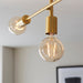 Endon 98786 Studio 5lt Semi flush Satin brass plate 5 x 10W LED E27 (Required) - westbasedirect.com