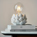 Endon 99147 Artichoke 1lt Table Oatmeal crackle glaze & antique brass plate 10W LED E27 (Required) - westbasedirect.com