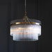 Endon 99166 Marietta 5lt Pendant Antique brass plate & clear glass 5 x 7W LED E14 (Required) - westbasedirect.com