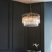 Endon 99166 Marietta 5lt Pendant Antique brass plate & clear glass 5 x 7W LED E14 (Required) - westbasedirect.com