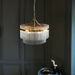 Endon 99166 Marietta 5lt Pendant Antique brass plate & clear glass 5 x 7W LED E14 (Required) - westbasedirect.com