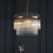 Endon 99167 Marietta 3lt Pendant Antique brass plate & clear glass 3 x 7W LED E14 (Required) - westbasedirect.com