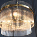 Endon 99167 Marietta 3lt Pendant Antique brass plate & clear glass 3 x 7W LED E14 (Required) - westbasedirect.com