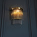 Endon 99168 Marietta 1lt Wall Antique brass plate & clear glass 6W LED E14 (Required) - westbasedirect.com