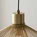 Endon 99498 Kimberley 1lt Pendant Gold paint finish 10W LED E27 (Required) - westbasedirect.com