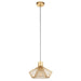 Endon 99498 Kimberley 1lt Pendant Gold paint finish 10W LED E27 (Required) - westbasedirect.com