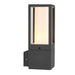 Saxby 99548 Lantern IP44 7W Textured grey paint & opal pc 7W LED GU10 (Required) - westbasedirect.com