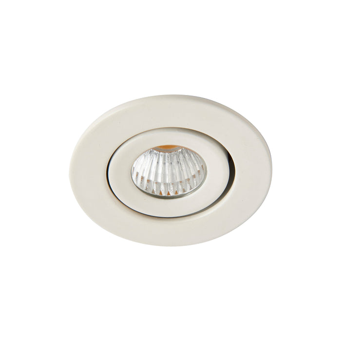 Saxby 99559 LALO Tilt 3000K 4W Matt white paint & clear acrylic 4W LED module (COB) - westbasedirect.com