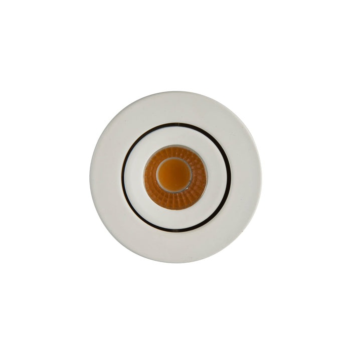 Saxby 99559 LALO Tilt 3000K 4W Matt white paint & clear acrylic 4W LED module (COB) - westbasedirect.com