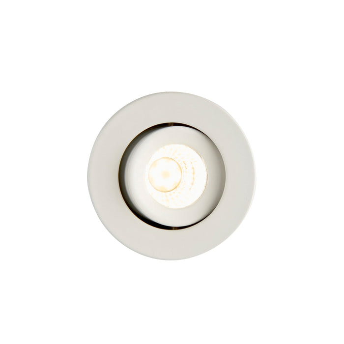 Saxby 99560 LALO Tilt 4000K 4W Matt white paint & clear acrylic 4W LED module (COB) - westbasedirect.com